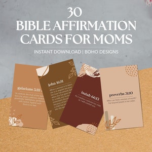 Bible Affirmations for Women, Scripture Cards Printable, Daily Bible ...