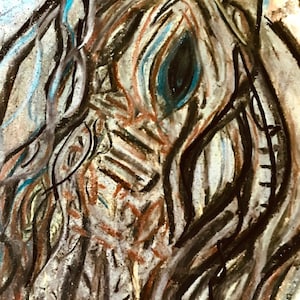 Contemporary war horse print