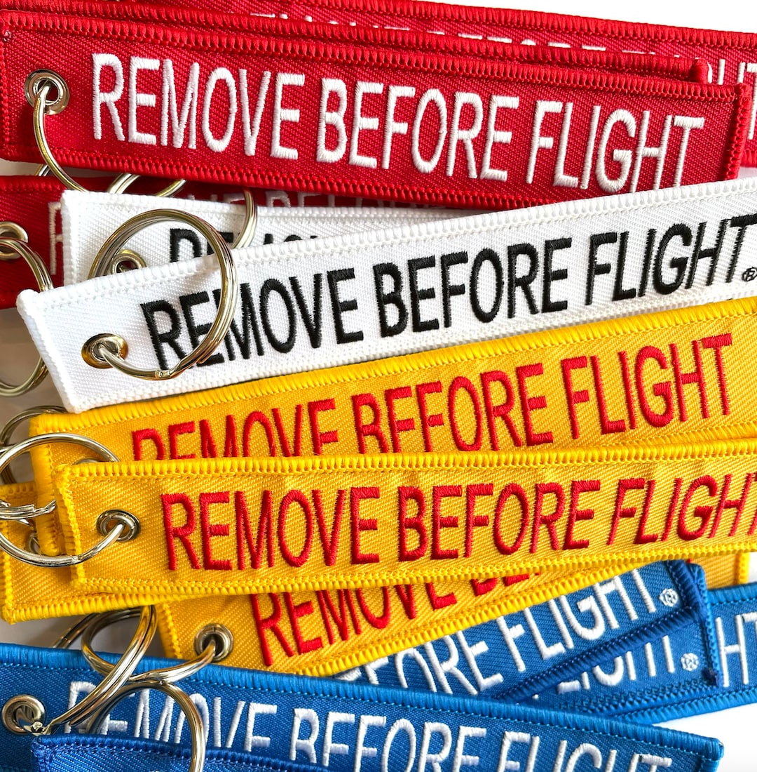 Remove Before Flight Keychain, Very High Quality, Air Tag, Flight Tag