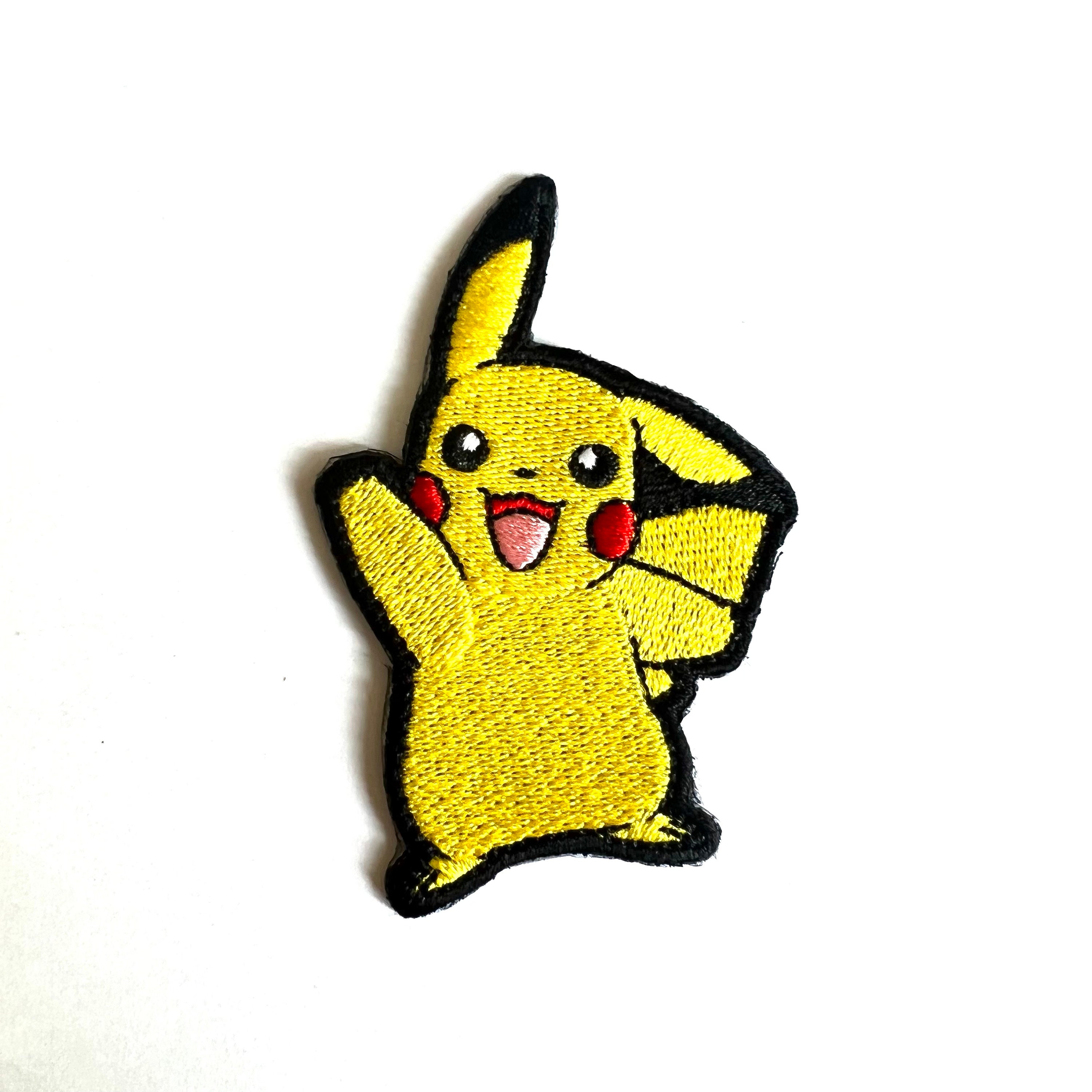 Pikachu Iron on Patch Pokemon Cloth Stickers Sew Embroidery Patches  Applique Clothing Cartoon DIY Garment Vetements Decor - AliExpress