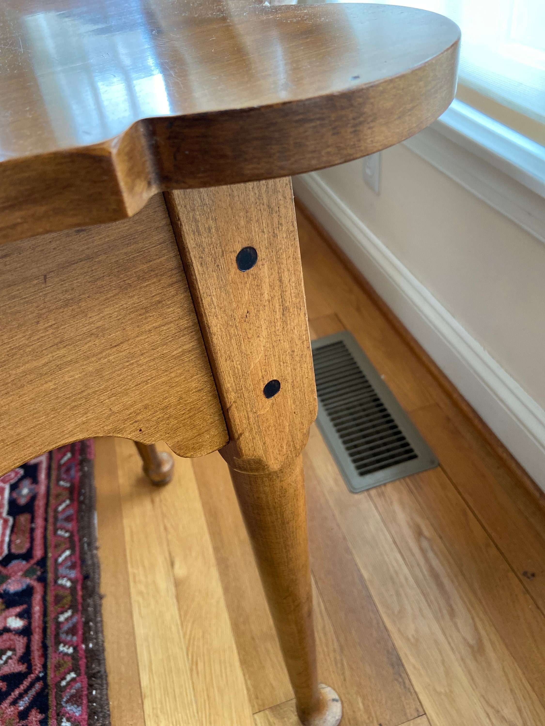 Ethan Allen Vintage Maple Side Occasional Table Etsy