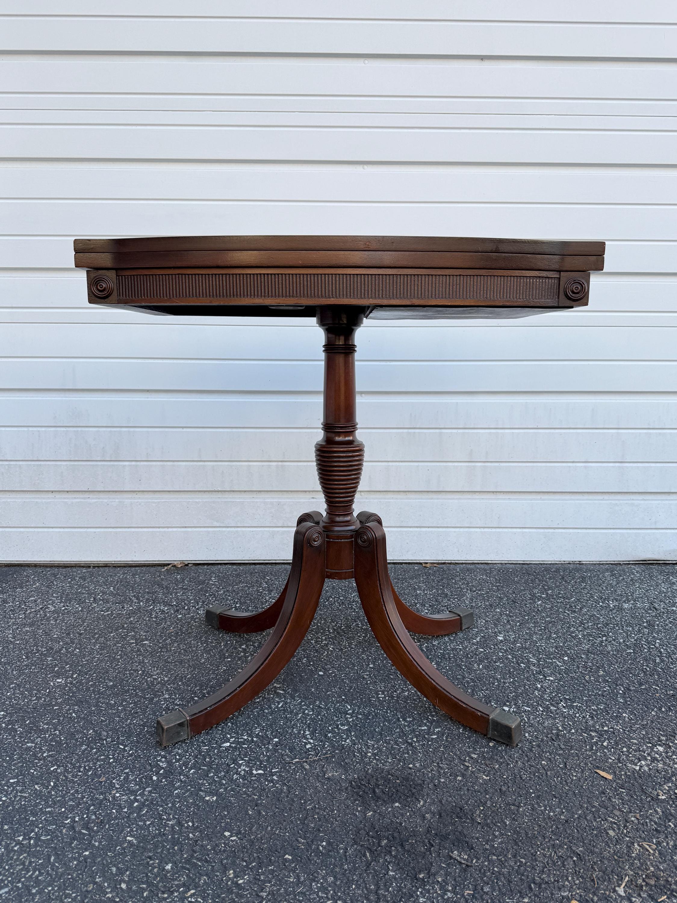 Antique Swivel Flip Top Game Table - Etsy