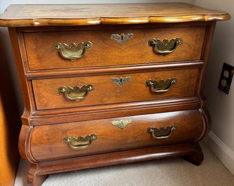 Vintage Baker Furniture Walnut Bombay Chest