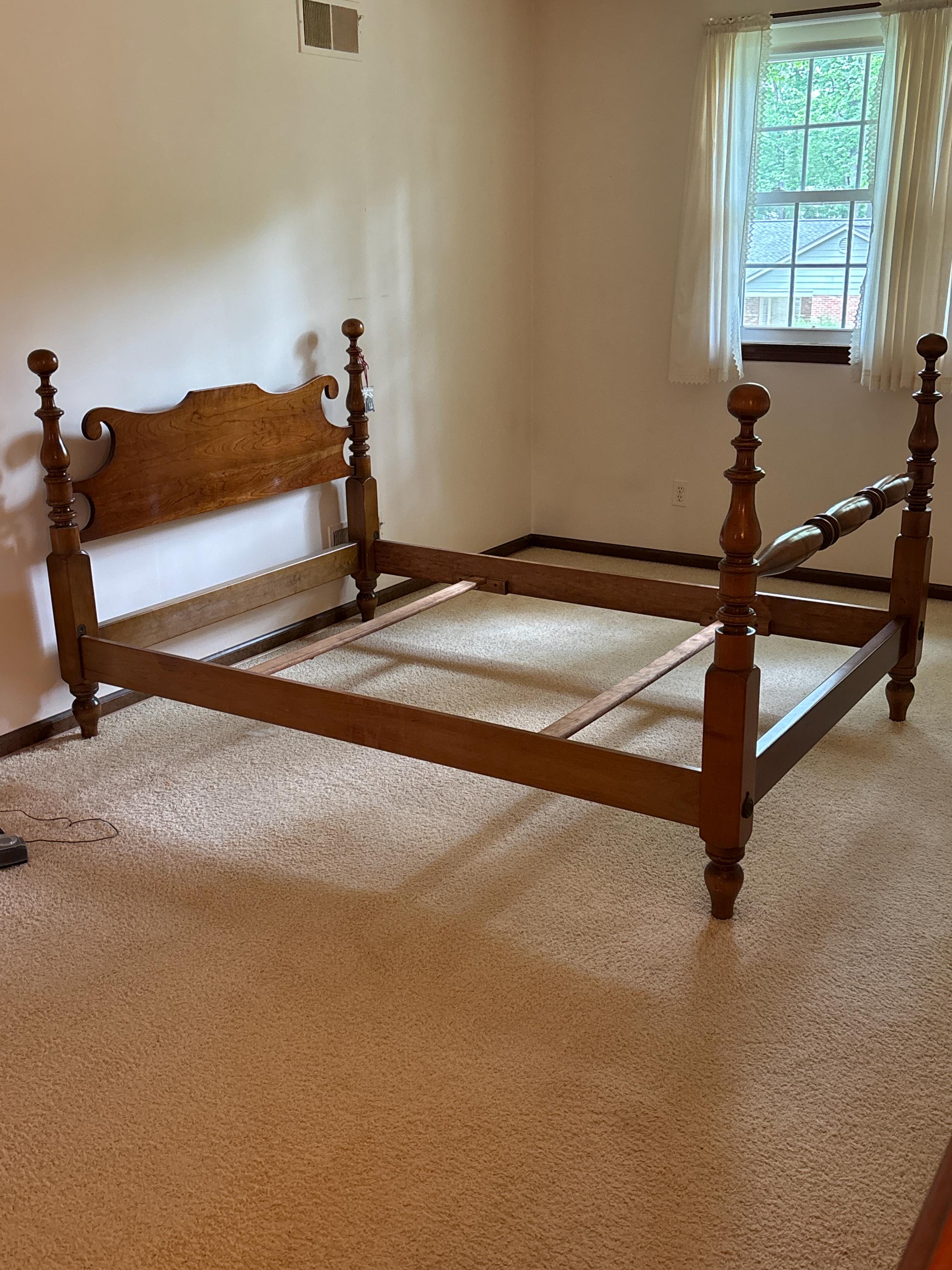 Stickley Full Bedframe Solid Cherry & Maple