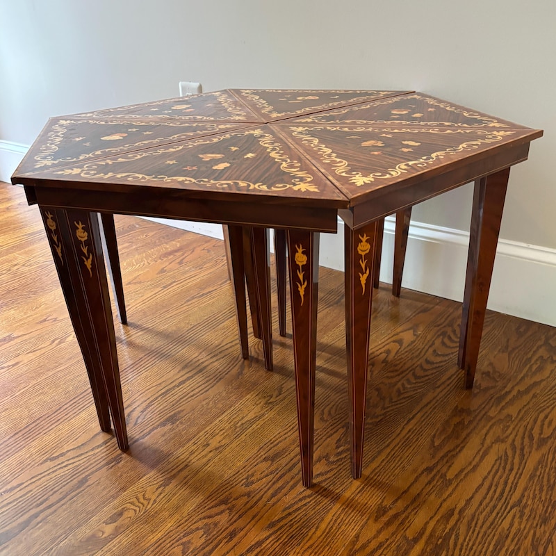Italian Inlaid Table - Etsy