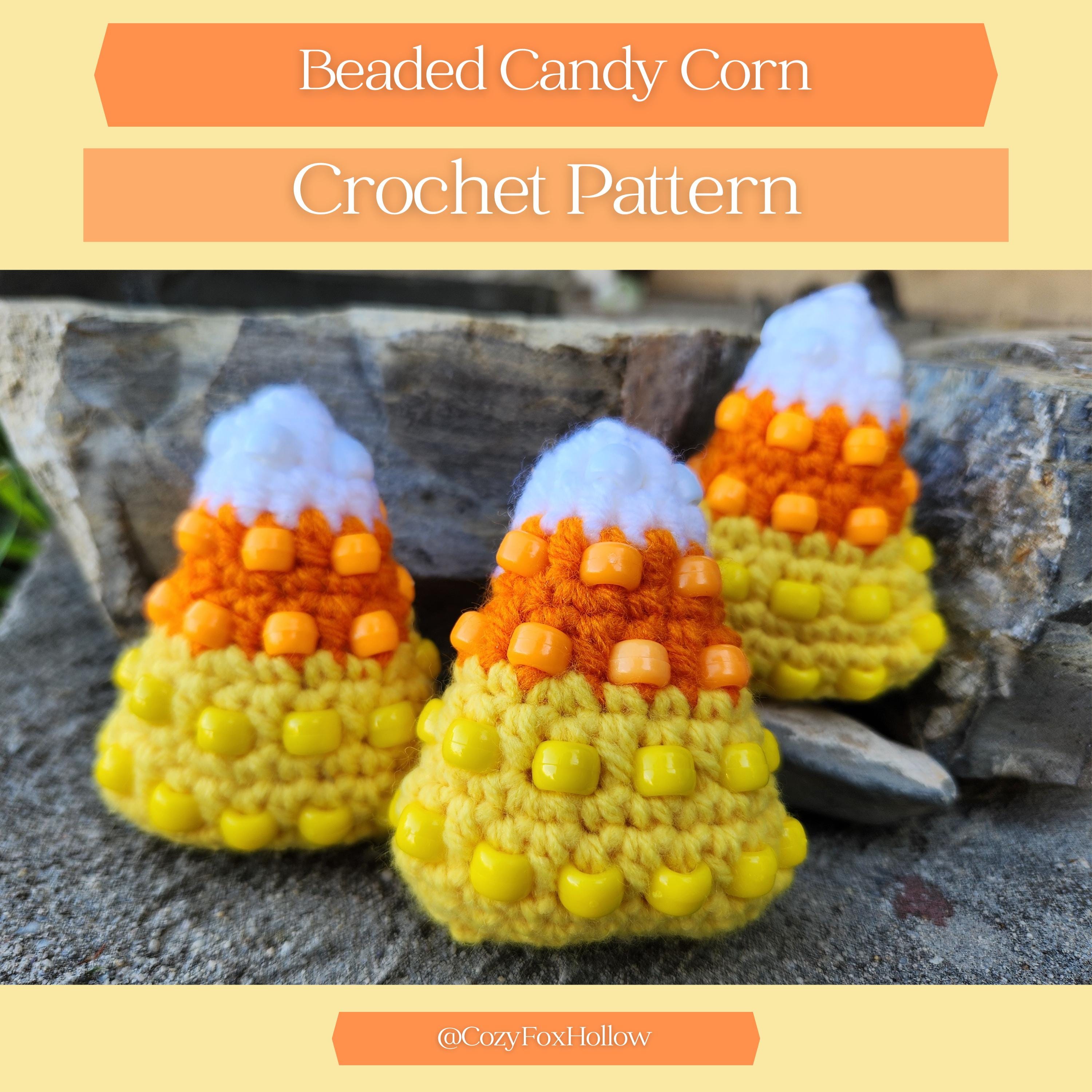 Beaded Candy Corn Fidget Crochet Pattern