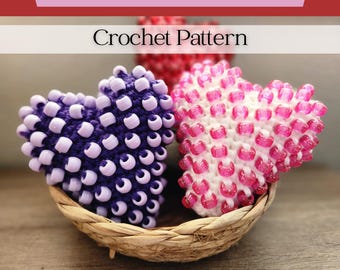 Beaded Heart Crochet Pattern, Sensory Toy Crochet Pattern, Fidget Crochet Pattern, Market Prep Crochet, Amigurumi Heart Crochet Pattern