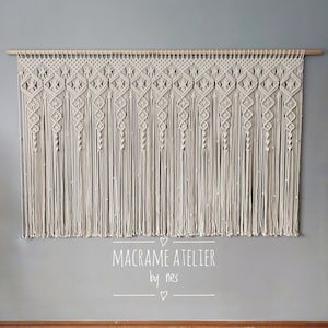 Macrame curtain customizable macrame roon divider handmade curtain