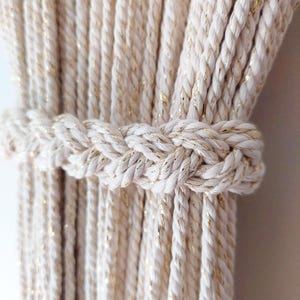 Rideau bohème en macramé, décoration d'intérieur, rideau fait main, taille personnalisable, décoration Uniq