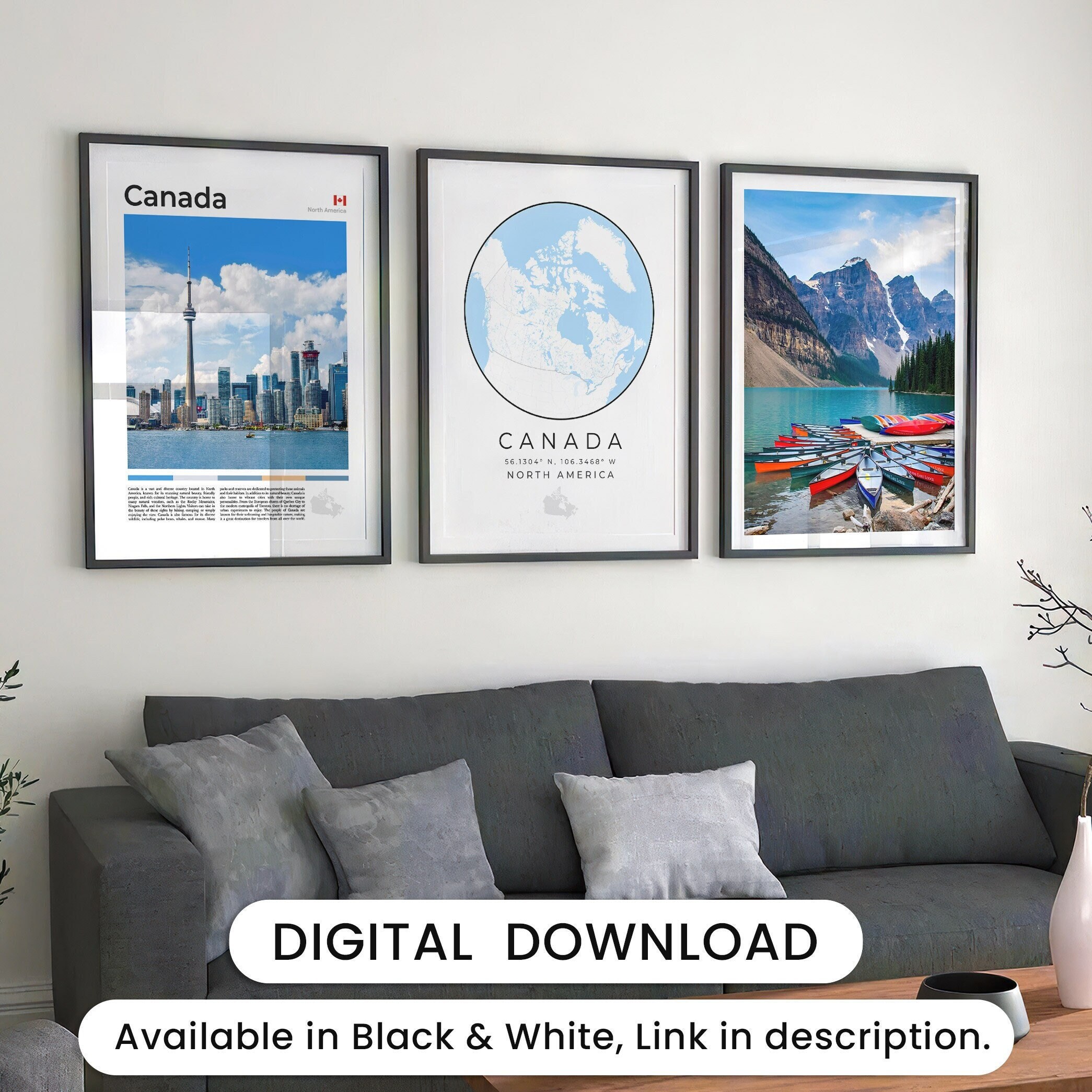 Canada Set of 3 Prints - Etsy Canada Set of 3 Prints - Etsy