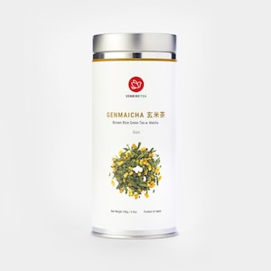 Senbird Brown Rice Green Tea with Matcha - Japanese Genmaicha Loose Leaf (3.5oz/100g)