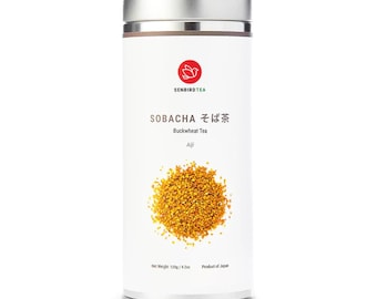 Senbird Sobacha – Japanese Roasted Buckwheat Tea - Caffeine-Free Loose Leaf (4.2oz/120g)