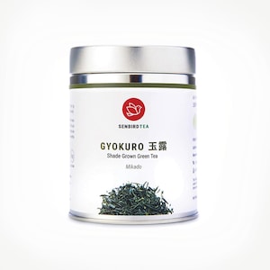 Senbird Gyokuro Mikado - Premium Japanese Shade-Grown Green Tea - From Kyoto, Japan - Loose Leaf Tea In Airtight Tea Tin (1.7oz/50g)