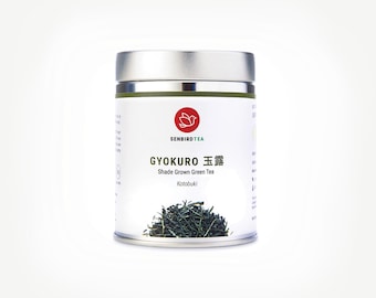 Senbird Gyokuro Kotobuki - Japanse schaduwgekweekte groene thee - uit Kyoto, Japan - losse thee in luchtdicht blikje (1,7 oz/50 g)
