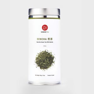 Senbird Sencha Green Tea with Matcha – Japanese Loose Leaf Tea (3.5oz/100g)