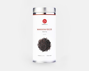 Senbird Wakoucha zwarte thee – Japans losbladig theeblikje (2,1 oz/60 g)
