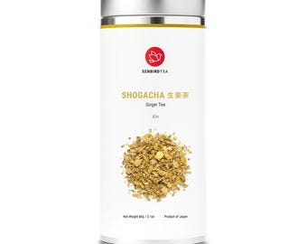 Senbird Shogacha Kin Ginger Tea – Japanse kruidenthee – Cafeïnevrij losbladig (2.1oz/60g)