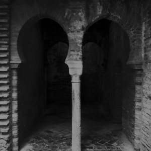 Threshold, 2 Spain - Wall art, photography art, urban scene, minimalist art, black and white photo, greeting card art