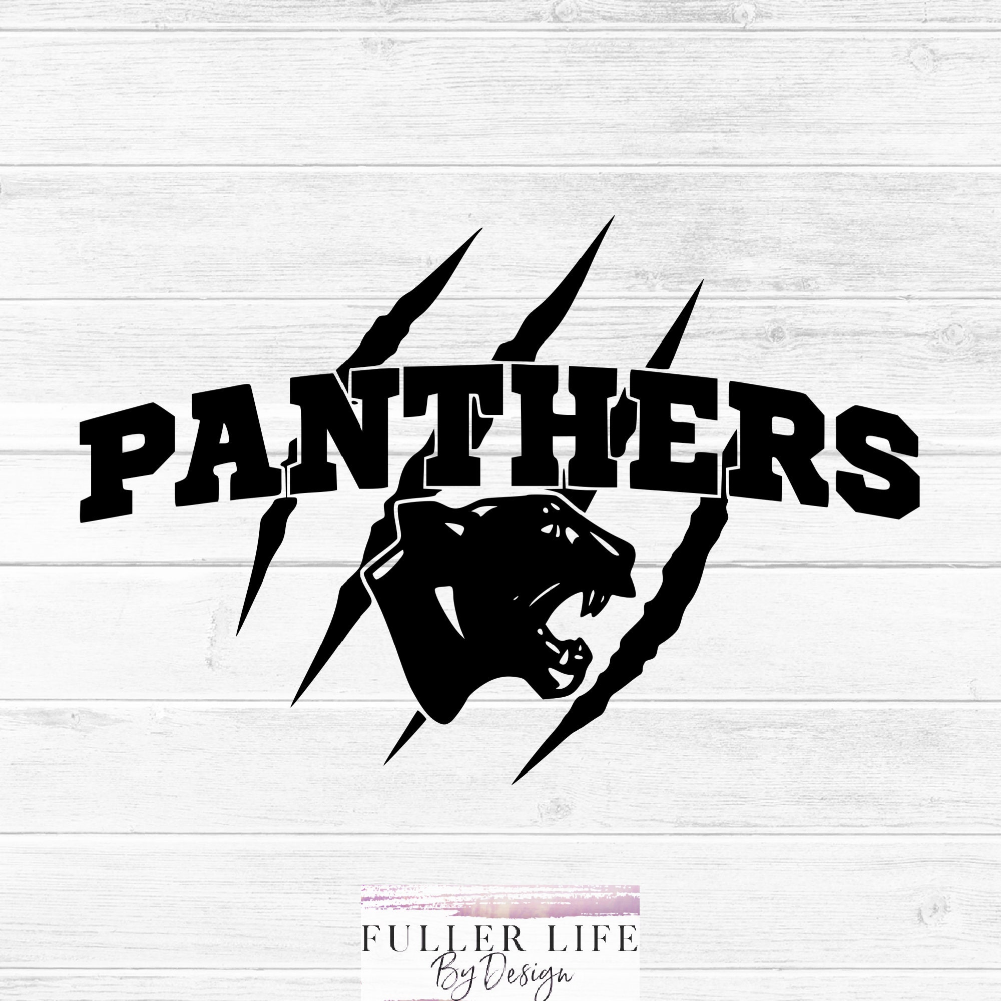 Panthers Claw Scratch School Spirit SVG, JPG, PNG Digital Download