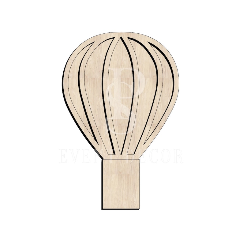 Hot Air Balloon Prop DIY Template, 3.5ft Template Digital Download