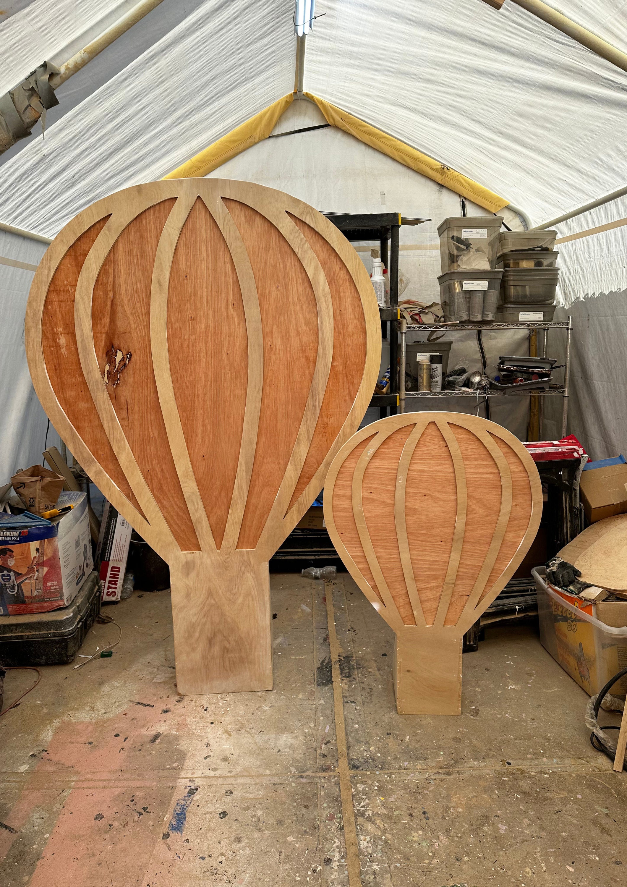 Hot Air Balloon Prop DIY Template, 6ft Template Digital Download