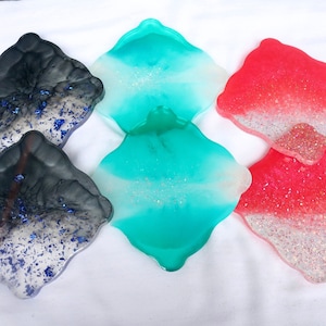 Resin Coasters | Engagement Gift Sets | Birthday Gift Set | Coaster Sets | Bar Coasters | Gift for Friend | Housewarming Gifts | Gifts