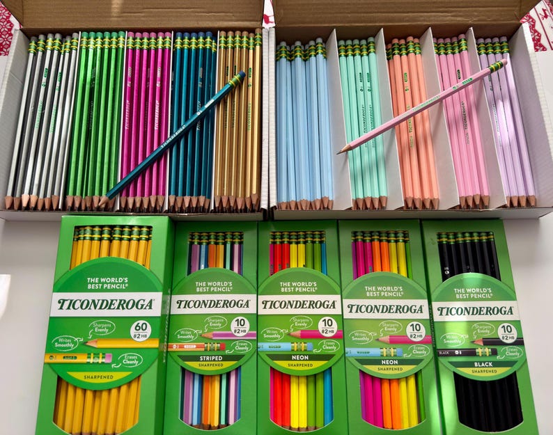 Personalized Ticonderoga #2 Pencils: Engraved for Back to School ...