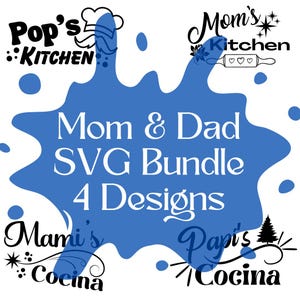 Mom & Dad’s SVG Bundle Files | Mamis Cocina SVG Files | Papis Cocina Svg Files | Spanish-English Svg Files for Cricut | Svg for personal use
