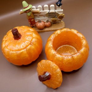 Candelabros para velas de té / Calabazas / Velas de té de calabaza / Decoración de Halloween / Decoración del hogar / Regalo para un amigo / Acción de Gracias / Inauguración de la casa / Regalo