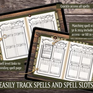 DND Digital Journal Fillable PDF, Character Sheet, 5e 2024, Goodnotes ...