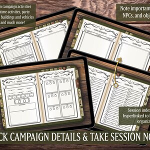 DND Digital Journal Fillable PDF, Character Sheet, 5e, Goodnotes ...