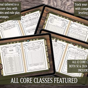 DND Digital Journal Fillable PDF, Character Sheet, 5e 2024, Goodnotes ...