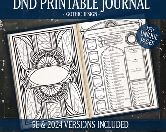 Gothic DND Printable Character Journal