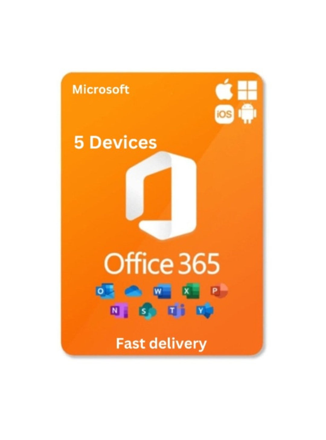 Microsoft Office 365 levenslange licentie Ofiice Pro Plus 5 Etsy