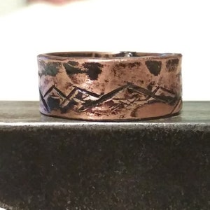 Mountain band ring, Mountain ring for men and women
