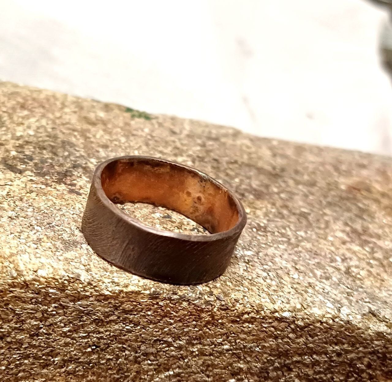 Rugged Mens Band, Engraved Personalized Rings Bands, Wide Mens Wedding ...