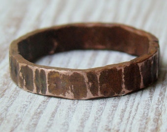 Thin everyday custom textured Mens Rings, Mens wedding band, Custom Jewelry for men
