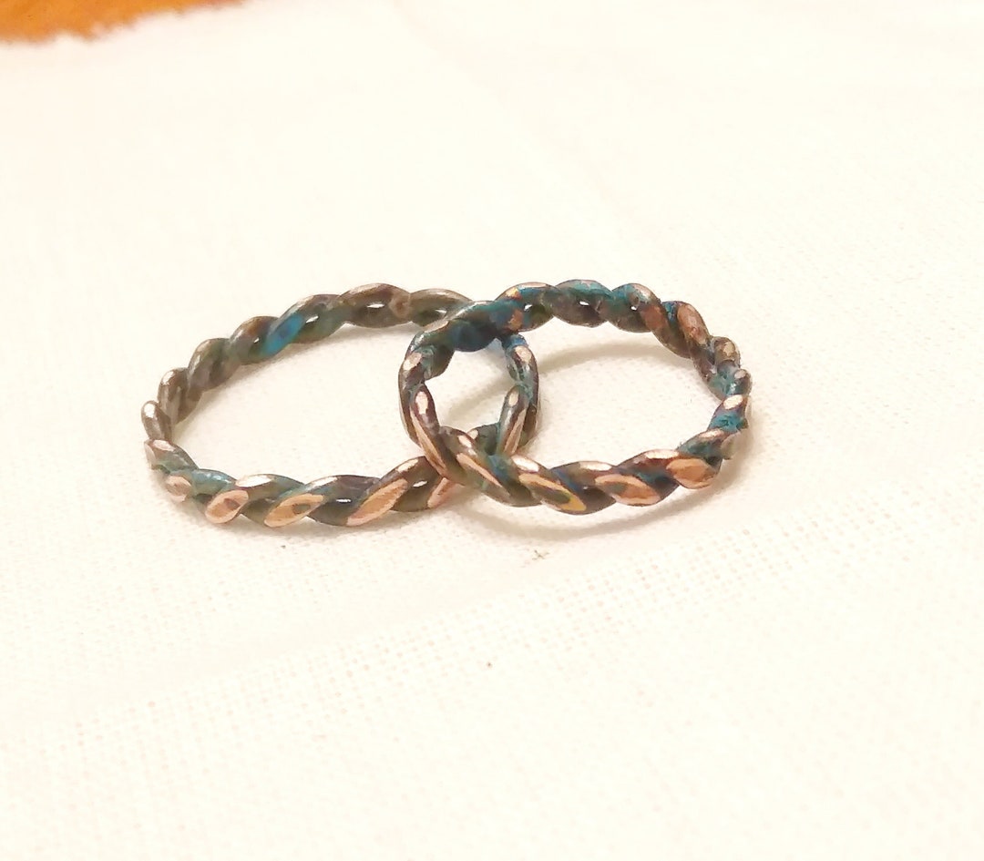 Medieval Ring Set, Nordic Wedding Band Set, Matching Rings for Couples ...
