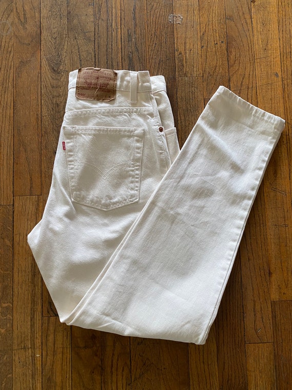 Vintage White Levi Jeans