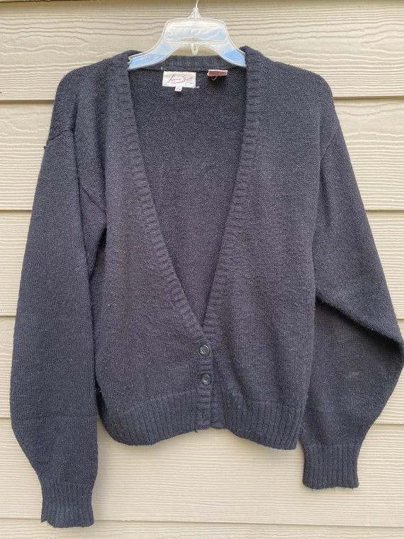 Vintage black Laura Scott sweater/cardigan