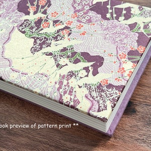 Cuaderno de diario A5/B6 personalizado #315- Chiyogami japonés - Diario hecho a mano a pedido - Encuadernación de puntada copta/encuadernación de puñalada japonesa/china