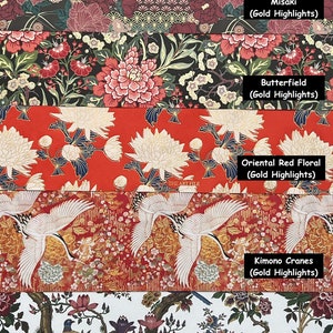 Commande personnalisée - Impression asiatique - Carnet cartonné avec dos rond/carré - Fait main avec toile de lin en coton/soie