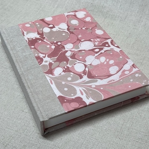 HardBack Notebook/Journal - Handmade Silk/Linen/Marbled Effect Paper
