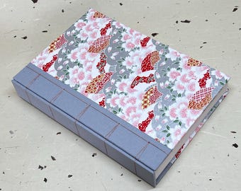 Japanese Silk Journal A5: Handmade Chiyogami Paper