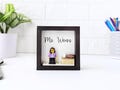 Personalized Teacher Name Plate | Custom Mini Figure Desk Decor | Male Teacher Appreciation Gift