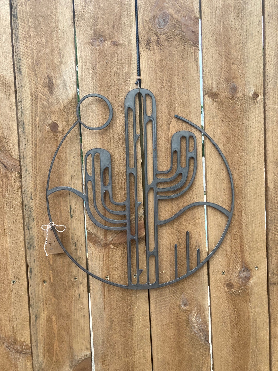 Metal Cactus Wall Art Etsy