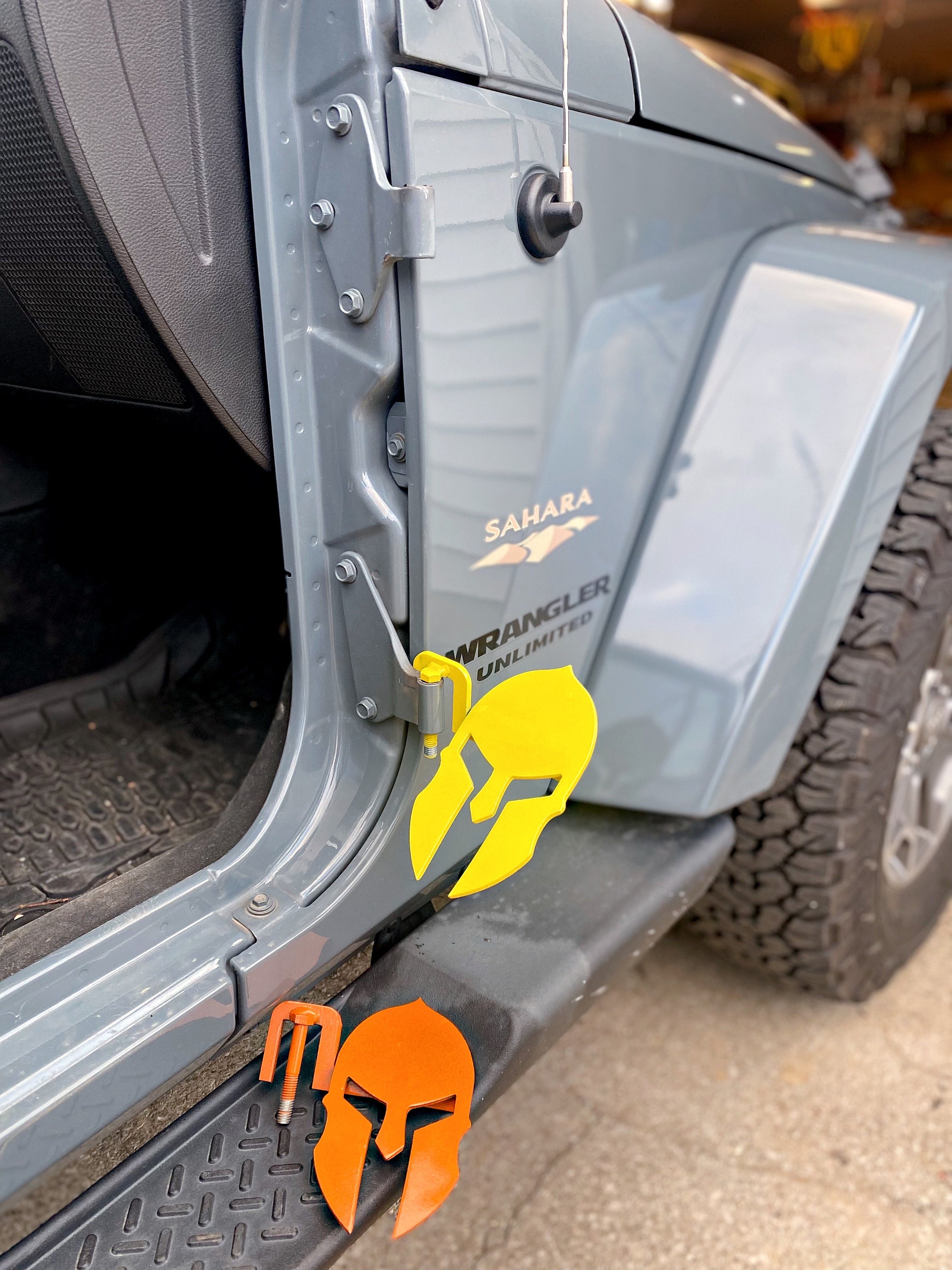 Spartan Head Foot Pegs for Jeeps Etsy