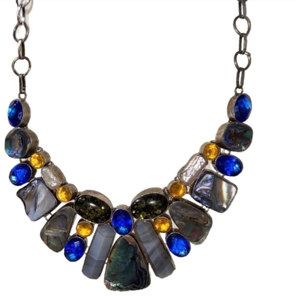 Big stone necklace Clearance