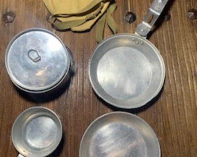 Vintage Official Boy Scouts of America Mess Kit and Shoulder Strap and Carry Case Etsy