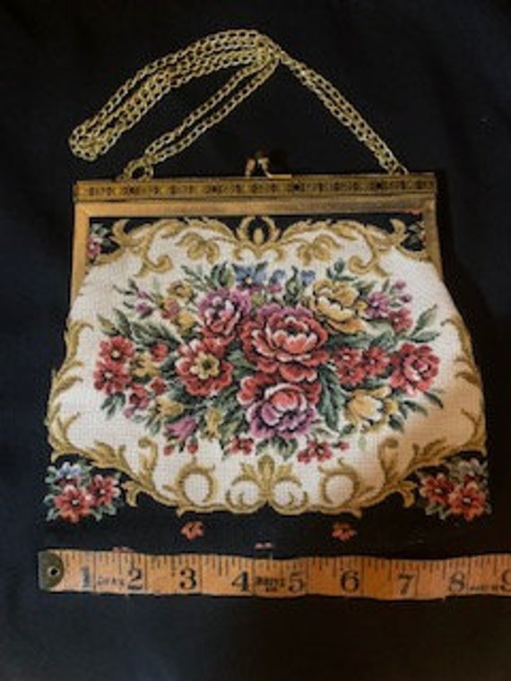Regal, Floral Tapestry Handbag